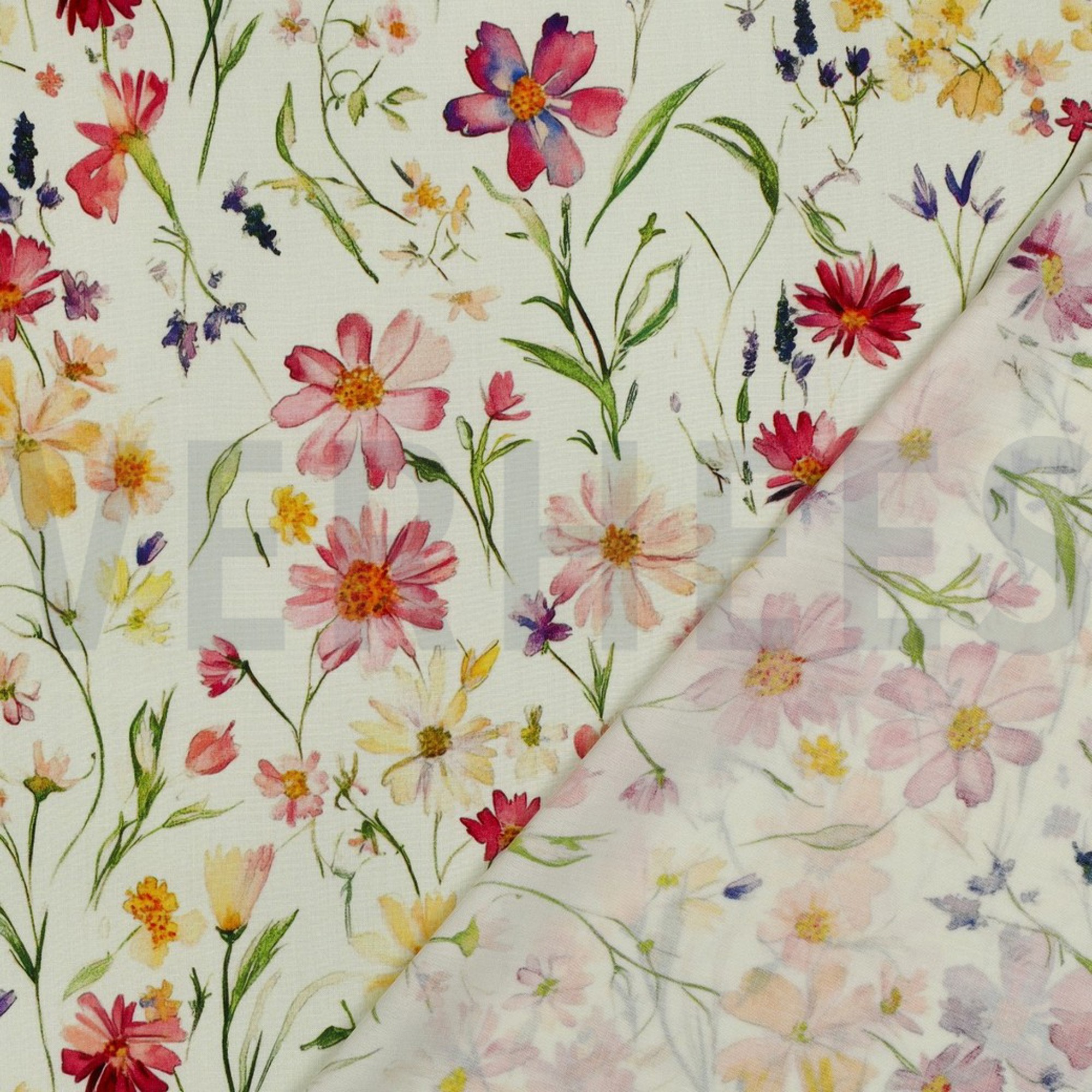 VISKOSE RADIANCE DIGITAL BLUMEN HELLGELB (high resolution) #4