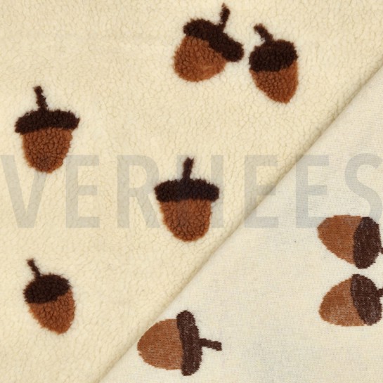 TEDDYSTOFF EICHEL ECRU #7