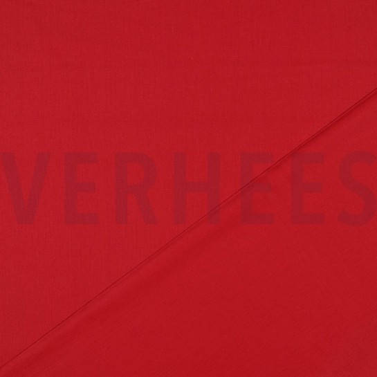 KATOENEN POPLIN GOTS DONKERROOD #7