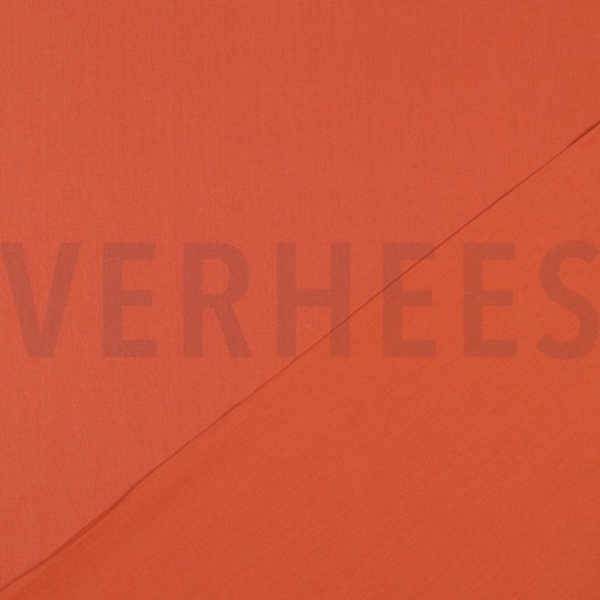 BAUMWOLLE POPELINE GOTS BRICK #7