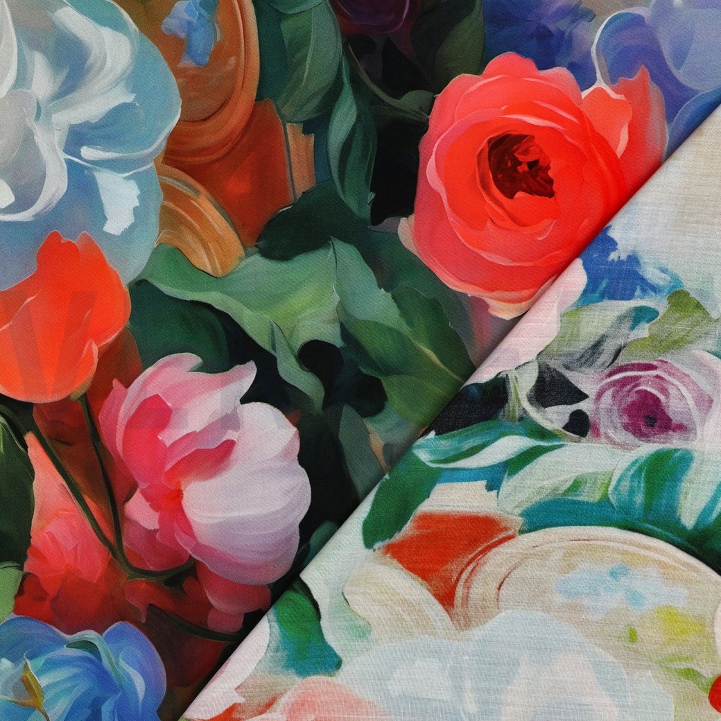 VISCOSE RADIANCE DIGITAAL BLOEMEN MULTI #7
