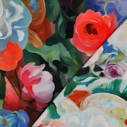 VISCOSE RADIANCE DIGITAL FLEURS MULTICOLORE (thumbnail) #4