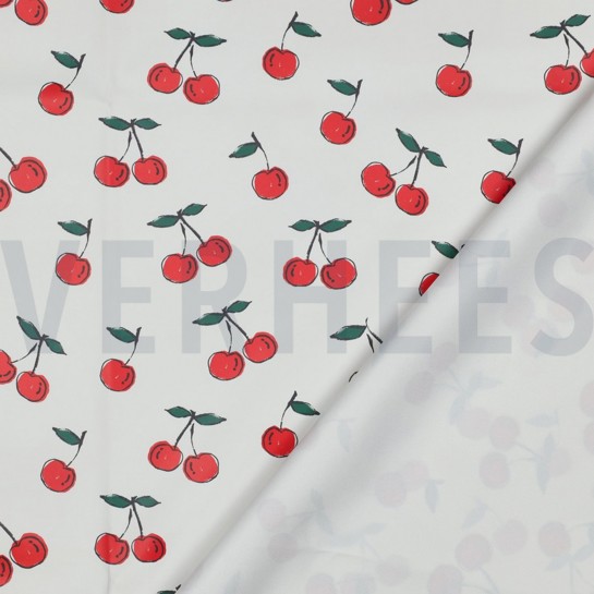 REGENMANTEL KIRSCHEN WEISS #7