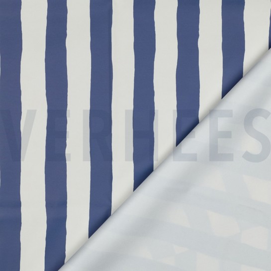 REGENMANTEL STREIFEN BLAU #7