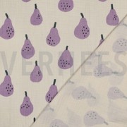 MUSSELIN GOTS BIRNEN JENNIFER BOURON NATUR/LAVENDEL (thumbnail) #4