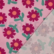 DOUBLE GAUZE GOTS BLOEMEN JENNIFER BOURON ROZE (thumbnail) #4