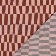 BAUMWOLLE POPELINE GOTS KAROS JENNIFER BOURON ROSA/BRAUN (thumbnail) #4