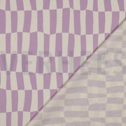 BAUMWOLLE POPELINE GOTS KAROS JENNIFER BOURON NATUR/LAVENDEL (thumbnail) #4