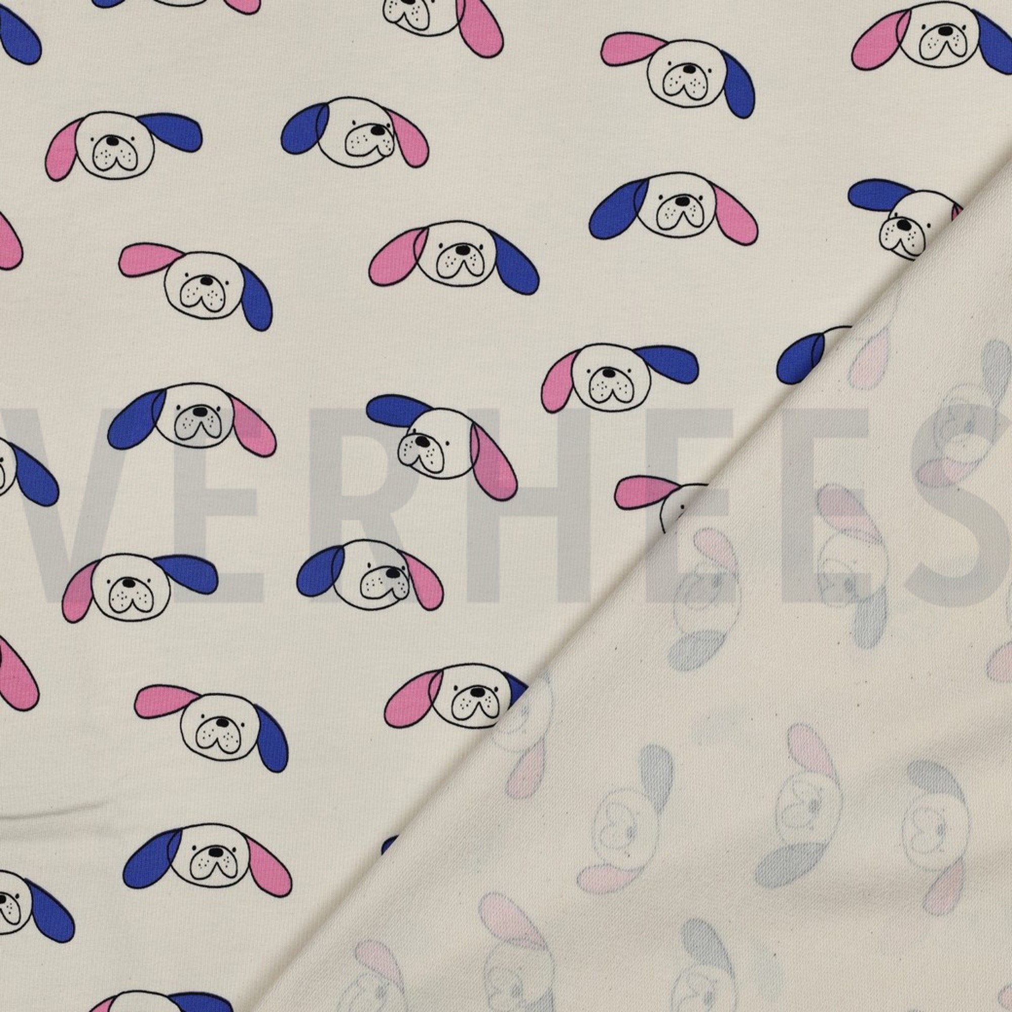 FRENCH TERRY GOTS HUNDE JENNIFER BOURON NATUR/BLAU (high resolution) #4