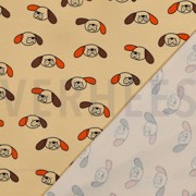 FRENCH TERRY GOTS HUNDE JENNIFER BOURON HELLGELB (thumbnail) #4