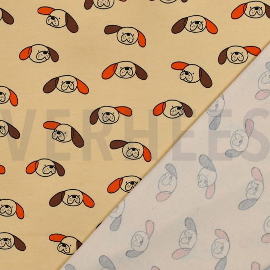 FRENCH TERRY GOTS HUNDE JENNIFER BOURON HELLGELB #7