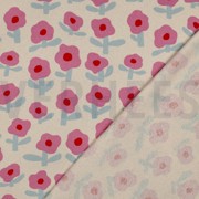 RIPPJERSEY GOTS BLUMEN JENNIFER BOURON NATUR/ROSA (thumbnail) #4