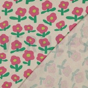 RIPPJERSEY GOTS BLUMEN JENNIFER BOURON NATUR/ROSA (thumbnail) #4