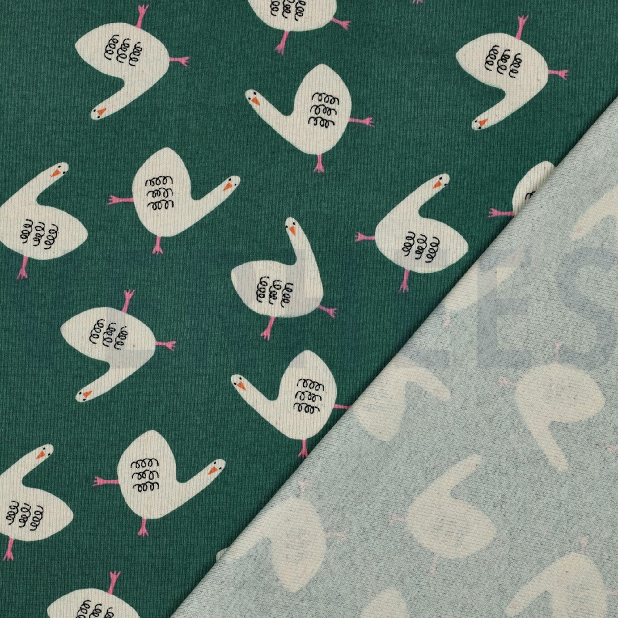 RIPPJERSEY GOTS GÄNSE JENNIFER BOURON GRÜN (high resolution) #4