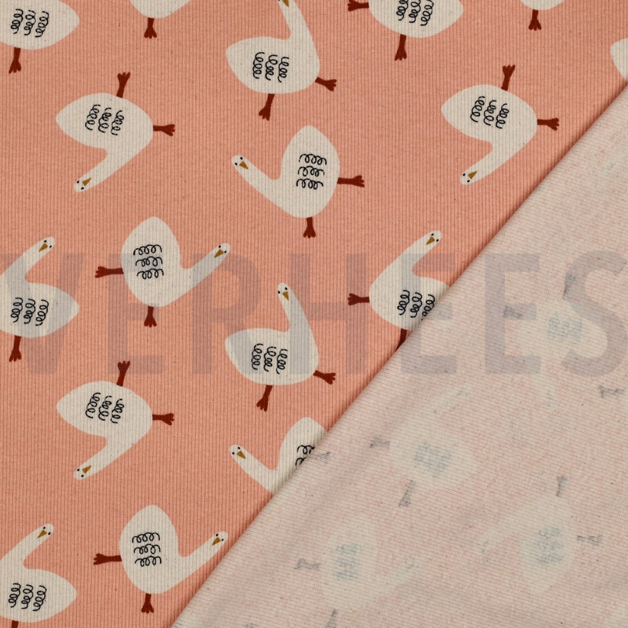 RIPPJERSEY GOTS GÄNSE JENNIFER BOURON ROSA (high resolution) #4