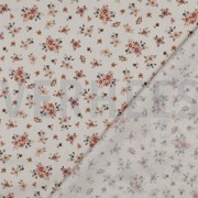 FEIN GEWEBTE BAUMWOLLPOPELINE DIGITAL BLUMEN PFIRSICH (thumbnail) #4