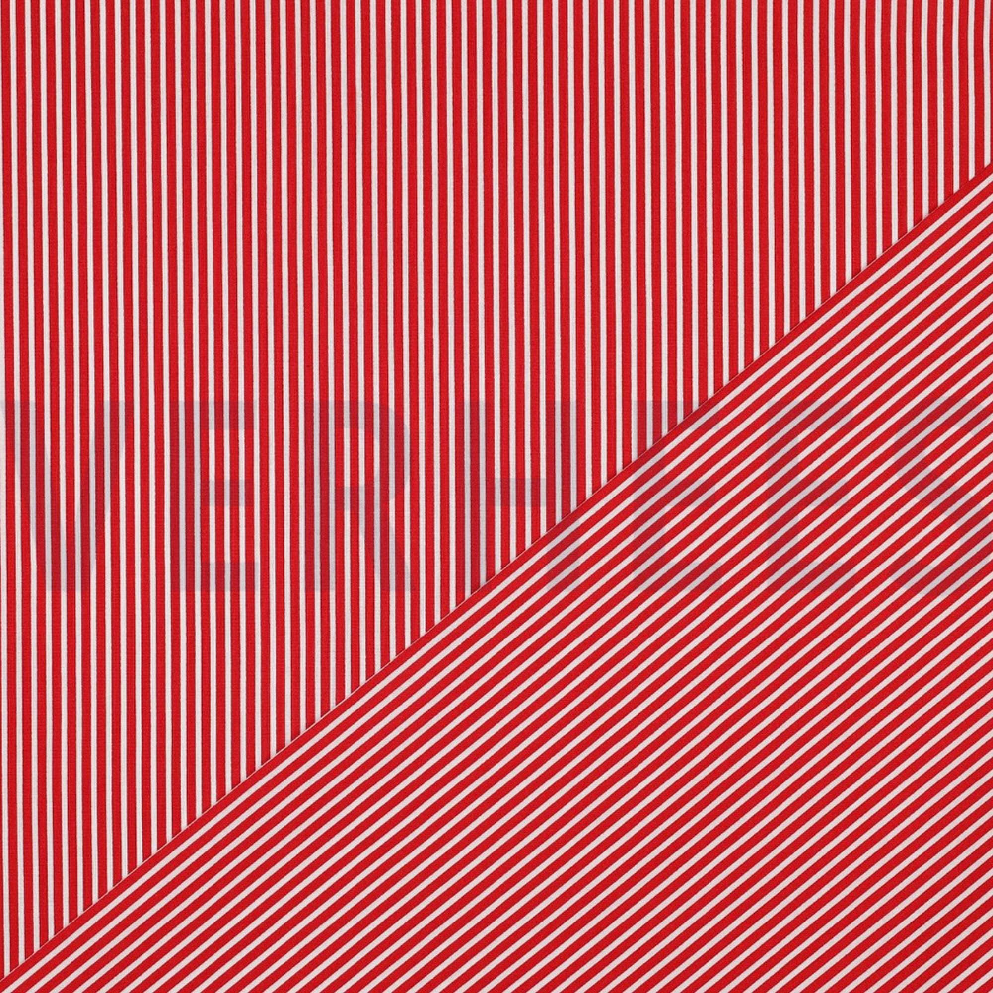 POPELINE DE COTON RAYURE ROUGE (high resolution) #4