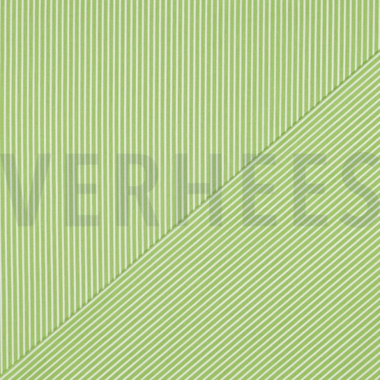 POPLIN STRIPES LIME #7
