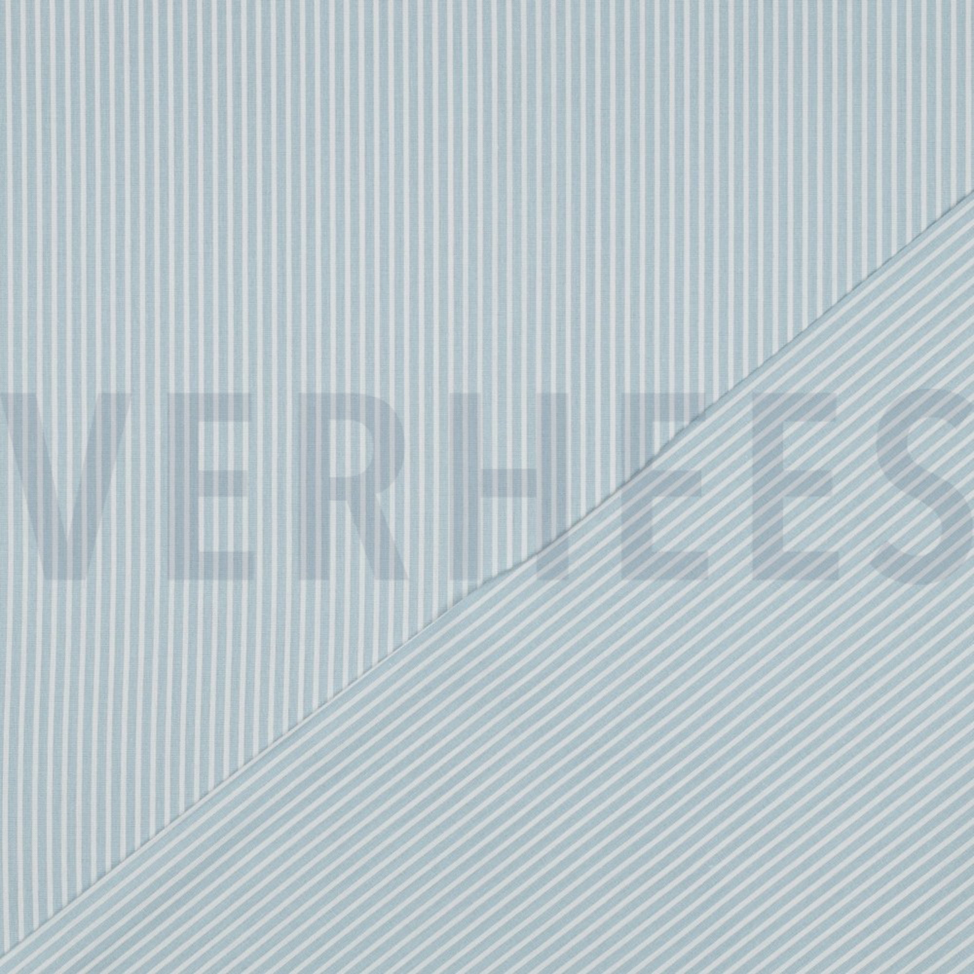 BAUMWOLLE POPELINE STREIFEN HELLBLAU (high resolution) #4