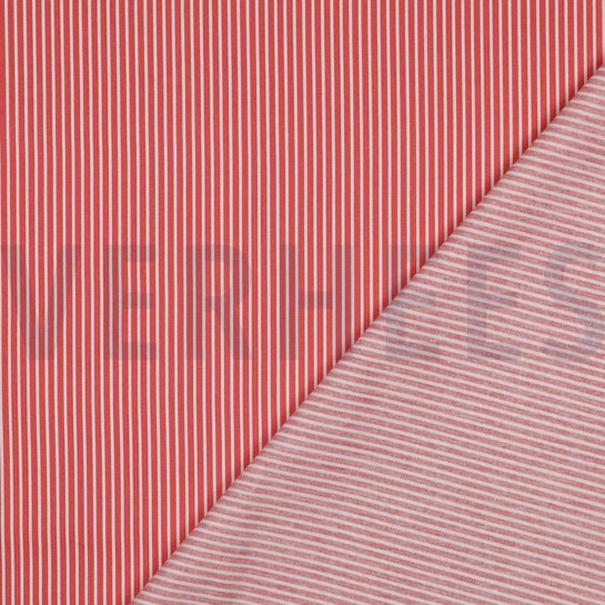 POPLIN STRIPES CORAL #7