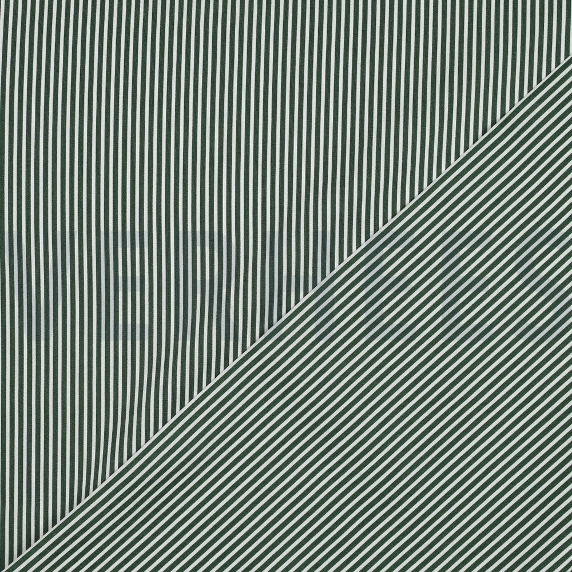 BAUMWOLLE POPELINE STREIFEN DUNKELGRÜN (high resolution) #4