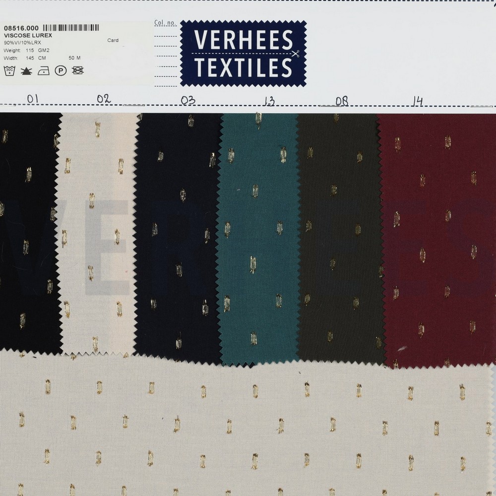 VISCOSE LUREX DONKERGROEN #7