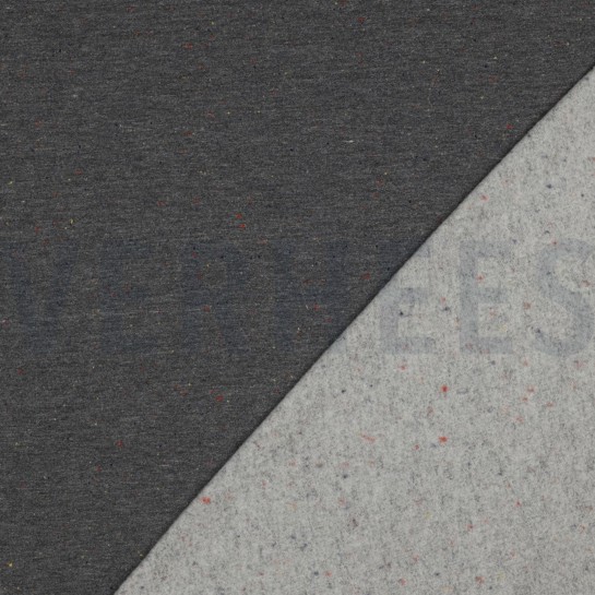 COSY COLOURS SWEAT GRAU MELIERT #7