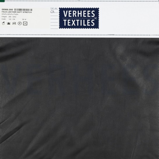 FAUX LEATHER SOFT STRETCH BROWN #7