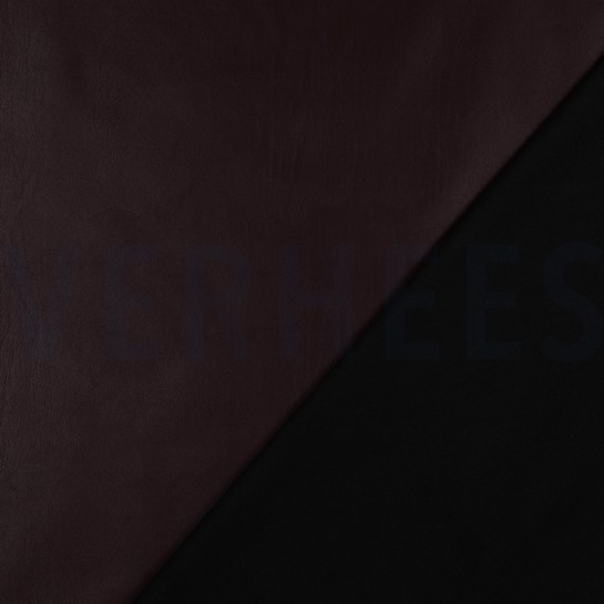 IMITATIELEER ZACHT STRETCH BORDEAUX #7