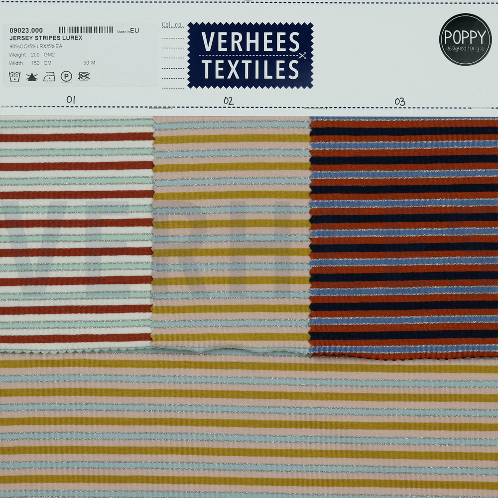 JERSEY STREIFEN LUREX OCKER/SILBER (high resolution) #4