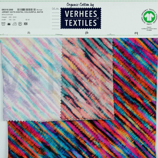 JERSEY GOTS DIGITAAL KLEURRIJK BATIK MULTI #7