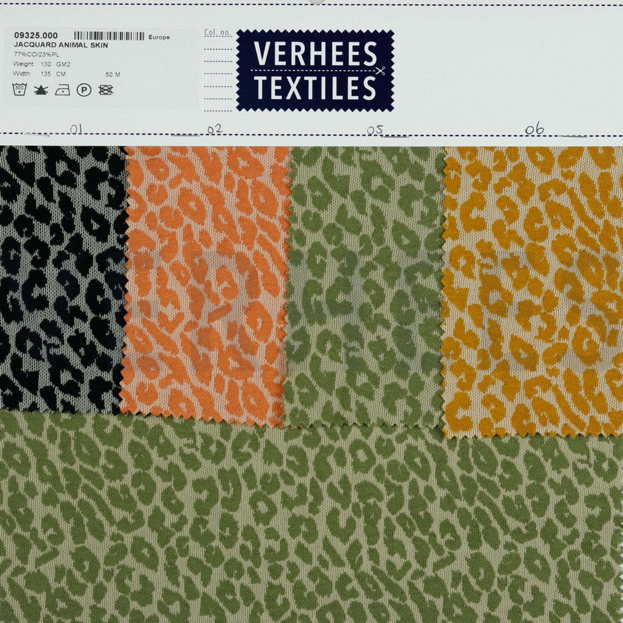 JACQUARD TIERHAUT HELL LACHS/KORALLE (high resolution) #4