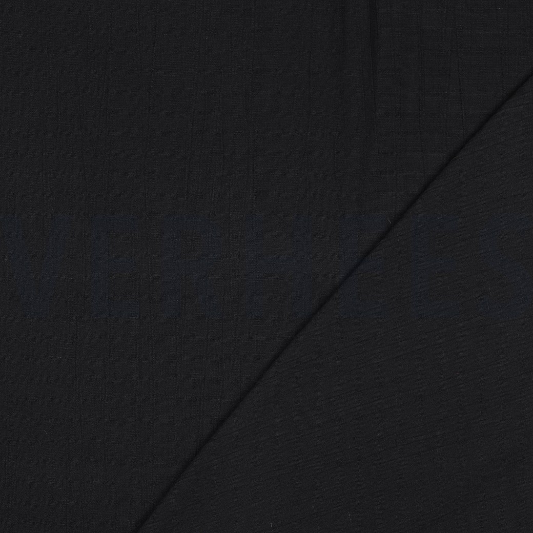 LEINEN VISKOSE CRINKLE SCHWARZ #7