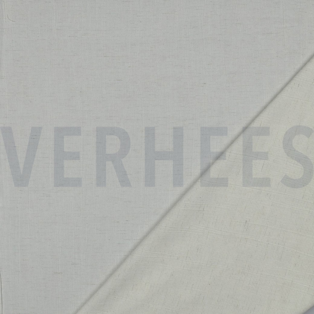 LEINEN VISKOSE CRINKLE GEBROCHEN WEISS #7