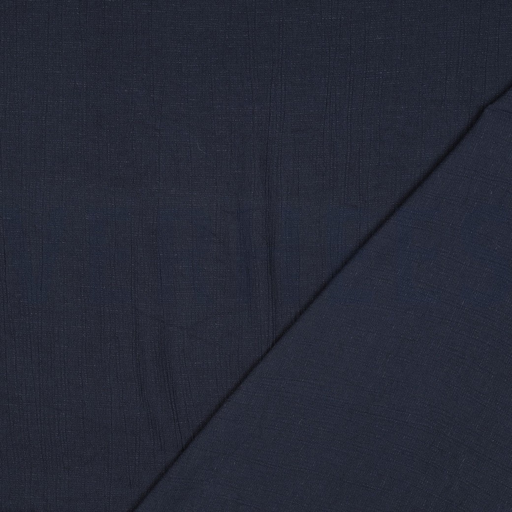 LINNEN VISCOSE KRINKEL MARINEBLAUW #7