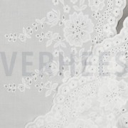 COTTON EMBROIDERY ONE-SIDE BORDER WHITE (thumbnail) #4