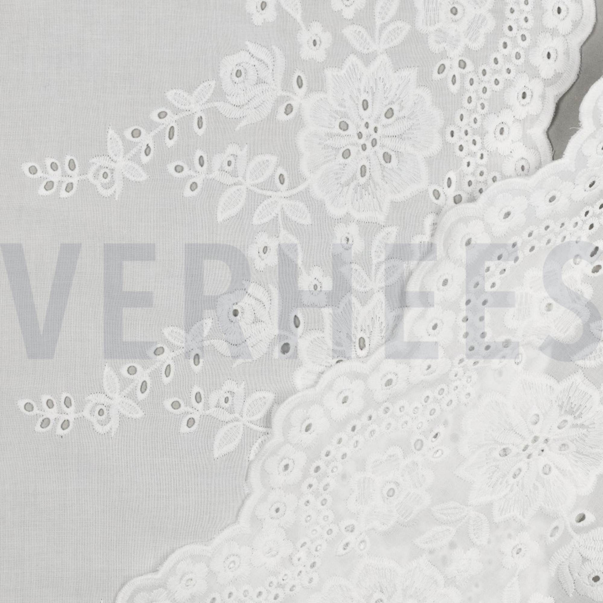 COTTON EMBROIDERY ONE-SIDE BORDER WHITE (high resolution) #4