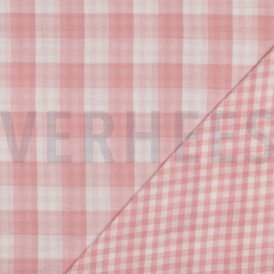 MUSSELIN DOPPELSEITIG KAROS ALTROSA #7