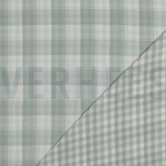 MUSSELIN DOPPELSEITIG KAROS NILGRÜN #7