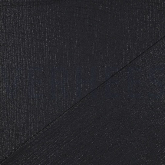 DOUBLE GAUZE FOLIE ZWART #7