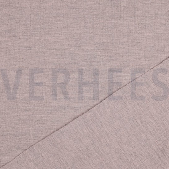 DOUBLE GAZE DE COTON MELANGE ROSE POUDRÉ CHINÉ #7