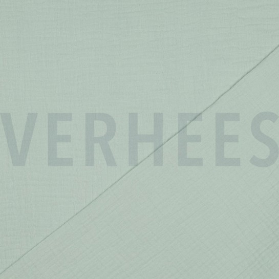 DOUBLE GAZE DE COTON MENTHE #7