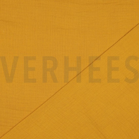 DOUBLE GAUZE DONKERGEEL #7