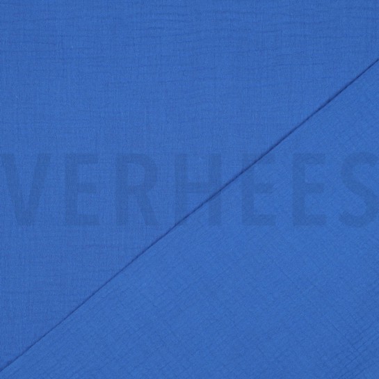 DOUBLE GAUZE KOBALTBLAUW #7