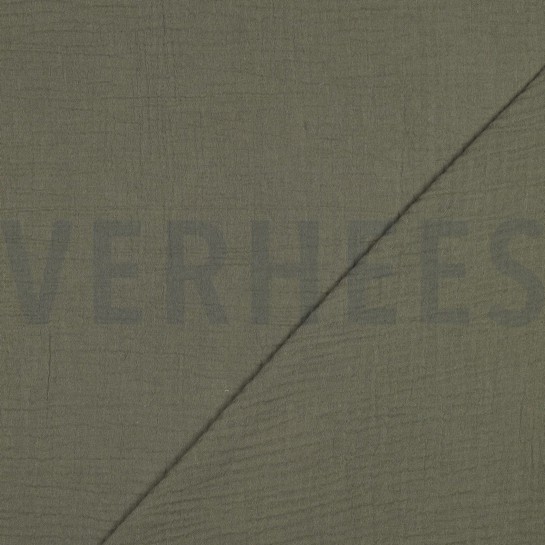 MUSSELIN DUNKEL MOOSGRÜN #7