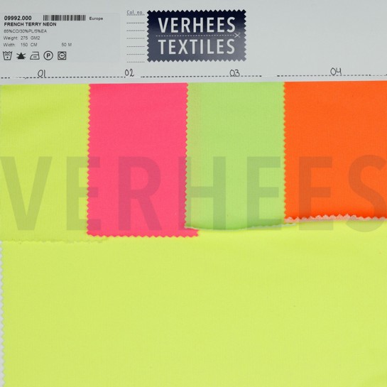 FRENCH TERRY NEON GEEL NEON #7
