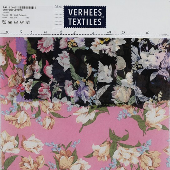 CHIFFON BLUMEN LAVENDEL #7