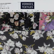 CHIFFON BLOEMEN ZWART/ZAND (thumbnail) #4