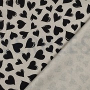 COATED CANVAS LINNENLOOK HARTEN ZWART (thumbnail) #4