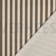 BESCHICHTETE CANVAS LEINENOPTIK STREIFEN BRAUN (thumbnail) #4
